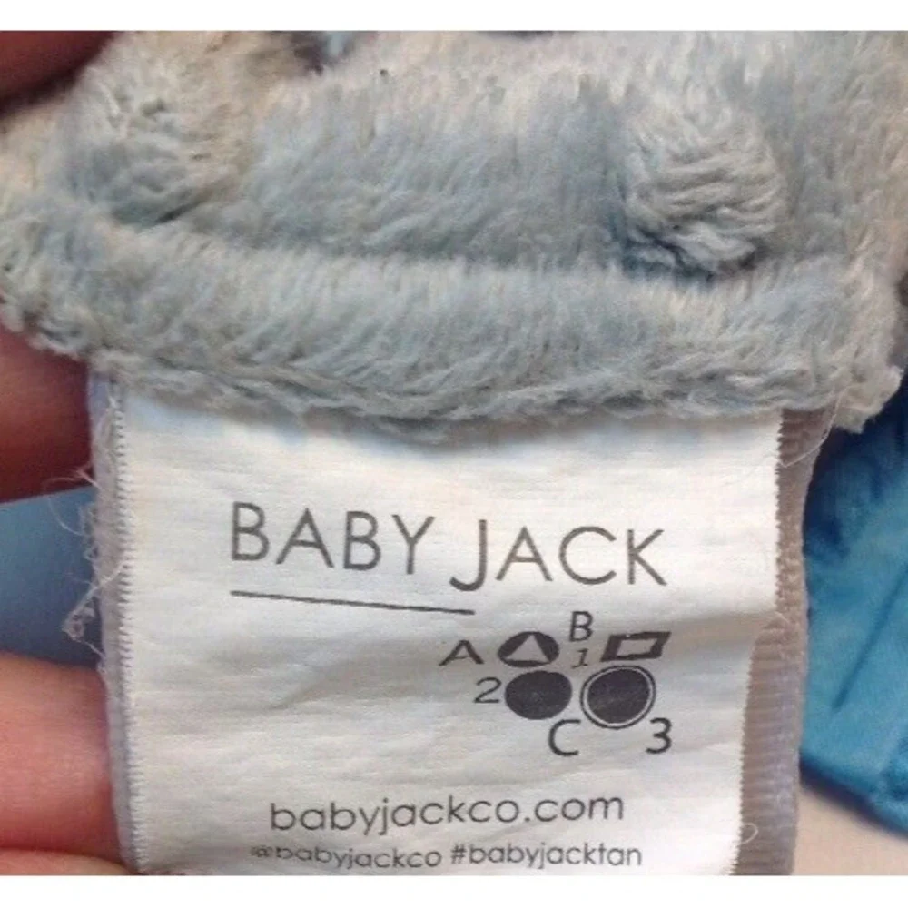 Baby Jack Lovey Security Blanket Monkey Tags 10